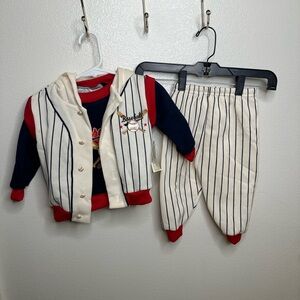 Vintage Winter Baseball Outfit